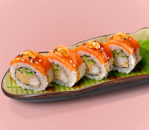 Подарок! Тери Маки с форелью и креветкой