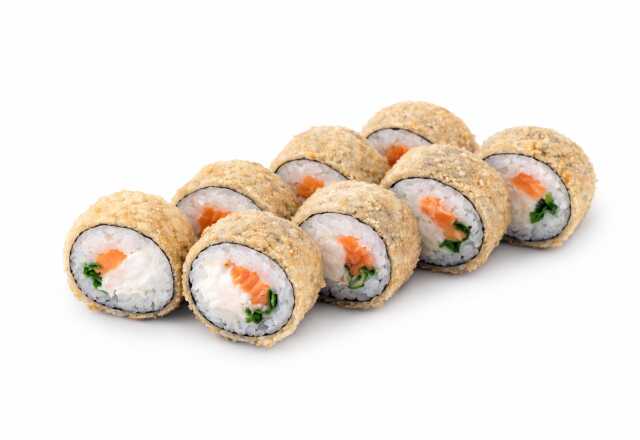 Горячий ролл с форелью и сыром