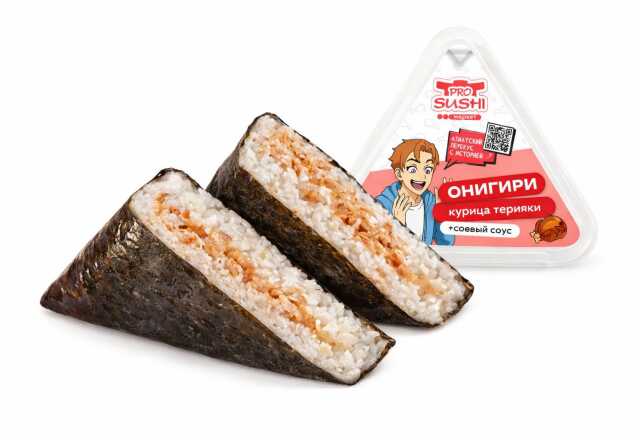 Онигири с курицей терияки