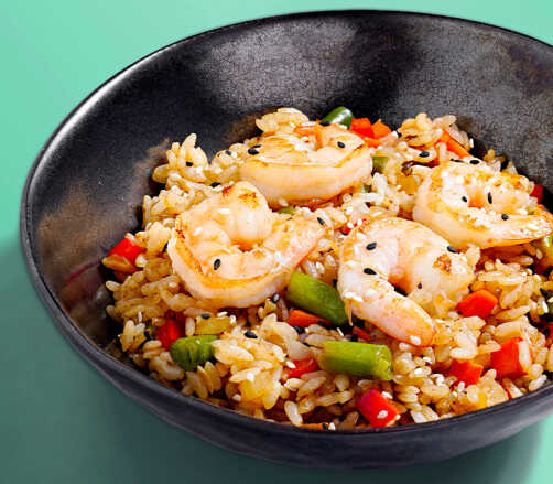 Рис с креветкой