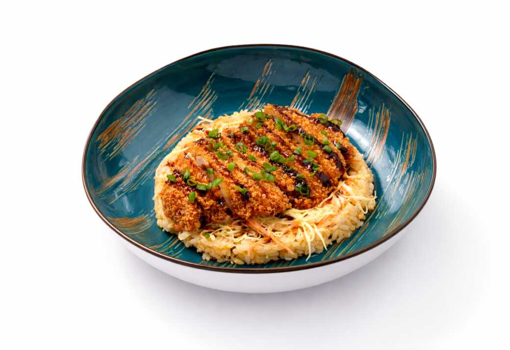 Кацу дон с рисом