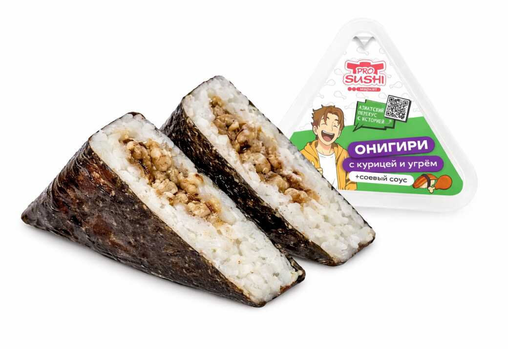 Онигири с курицей и угрем