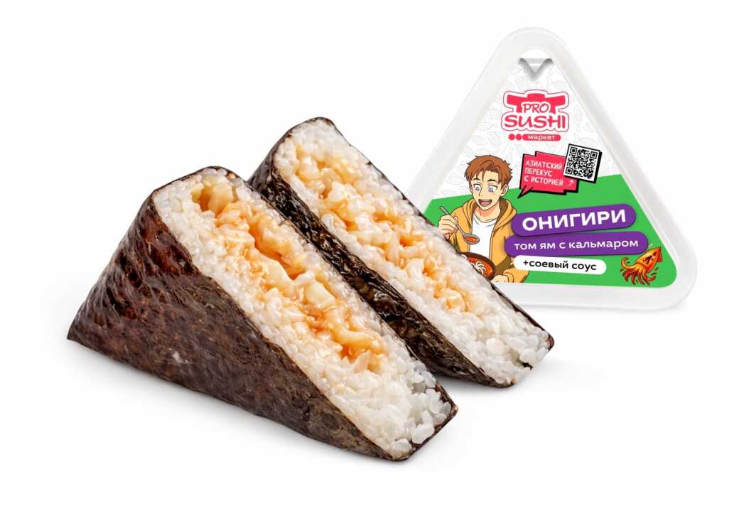 Онигири Том Ям с кальмаром