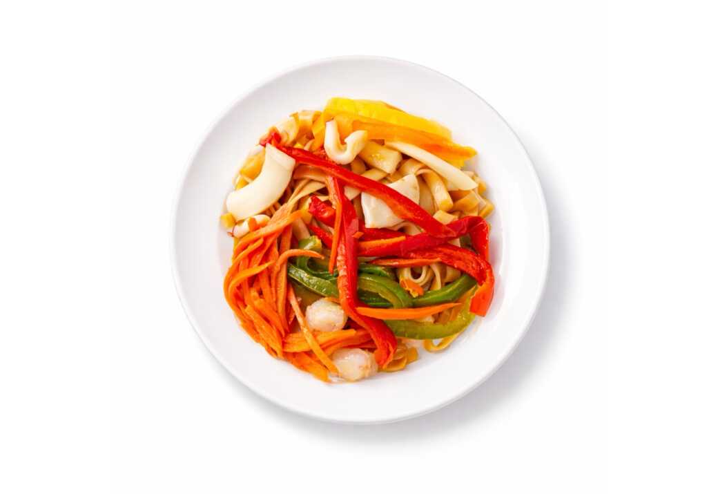 Удон с морепродуктами охлажденный