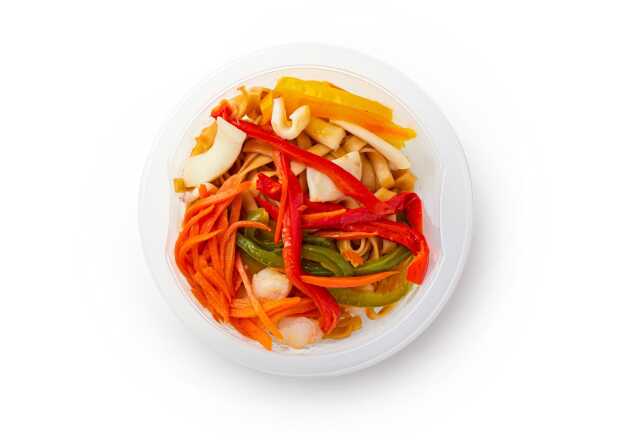 Удон с морепродуктами охлажденный