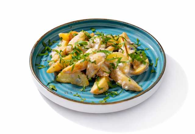 Жареный картофель с грибами