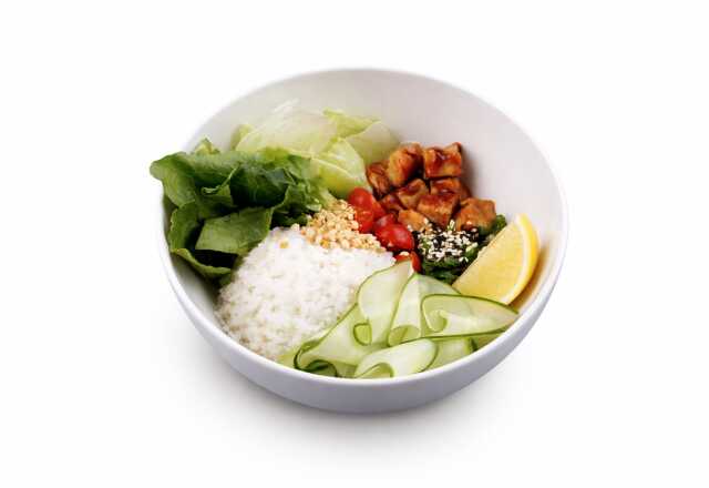 Поке с курицей терияки